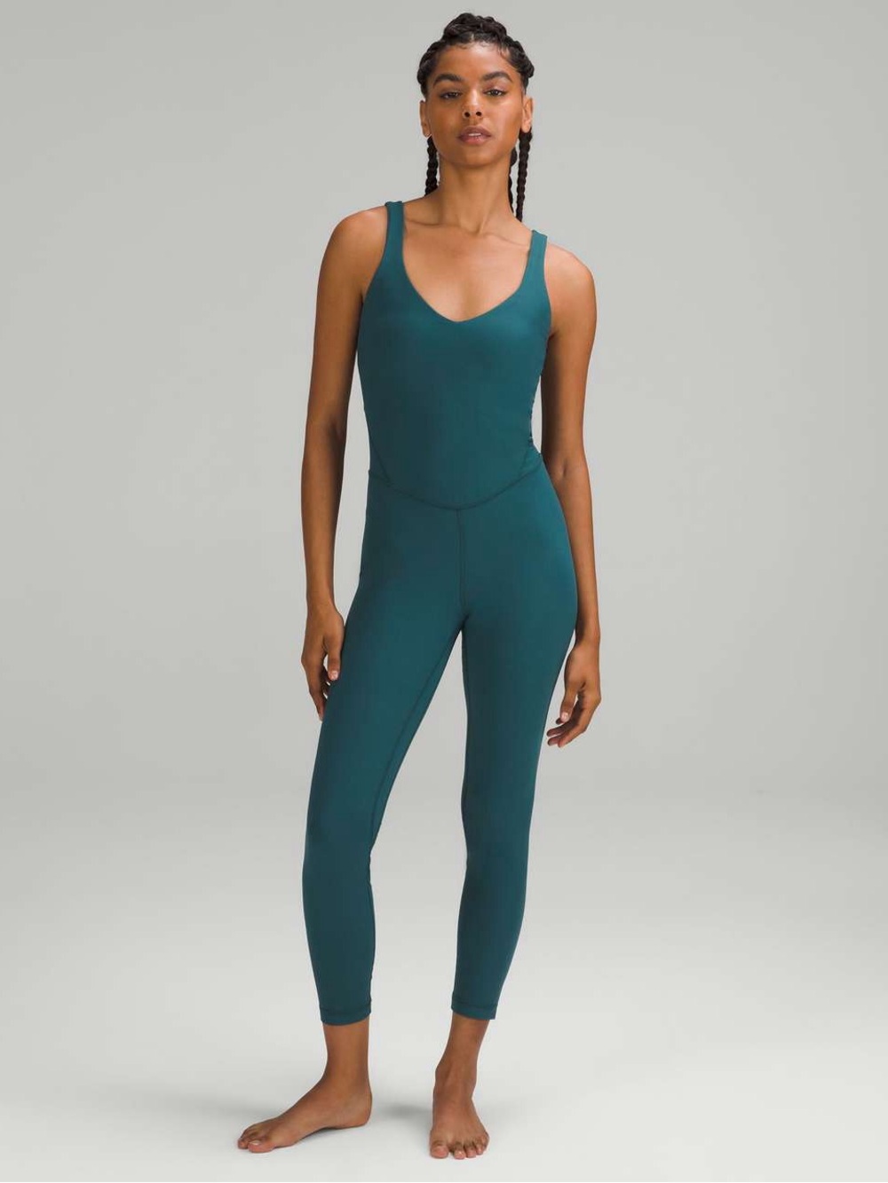 Lululemon Align Ribbed Bodysuit 25" sz 6
Green Jasper